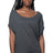 Royal Apparel 73635 Women's Viscose Bamboo Organic Cotton Poncho - Pewter
