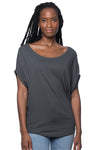 Royal Apparel 73635 Women's Viscose Bamboo Organic Cotton Poncho - Pewter