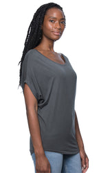 Royal Apparel 73635 Women's Viscose Bamboo Organic Cotton Poncho - Pewter