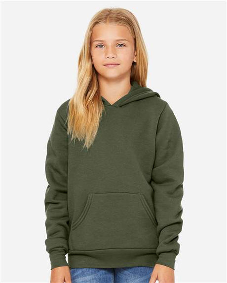 Bella + Canvas 3719Y Youth Sponge Fleece Hoodie Sweatshirt
