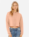 Bella + Canvas 7502 Women's Crop Fleece Hoodie Sweatshirt