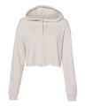 Bella + Canvas 7502 Women's Crop Fleece Hoodie Sweatshirt