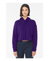 Bella + Canvas 7502 Women's Crop Fleece Hoodie Sweatshirt