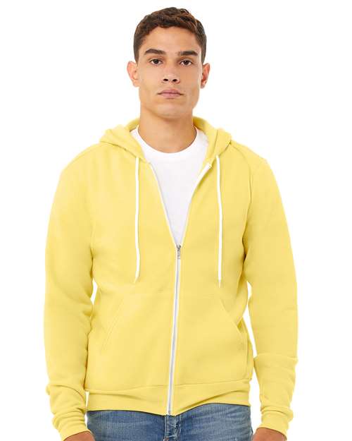 Bella + Canvas 3739 Unisex Sponge Fleece Full-Zip Hoodie Sweatshirt