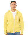 Bella + Canvas 3739 Unisex Sponge Fleece Full-Zip Hoodie Sweatshirt