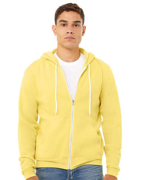 Bella + Canvas 3739 Unisex Sponge Fleece Full-Zip Hoodie Sweatshirt