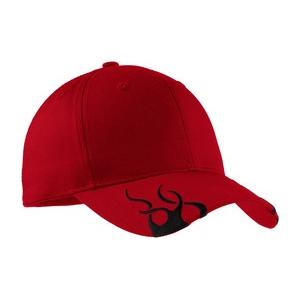 Racing Cap with Flames Joe's USA Red/Black