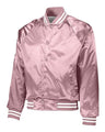 Augusta Sportswear Unisex Satin Baseball Jacket Striped Trim - Augusta Sportswear 3610