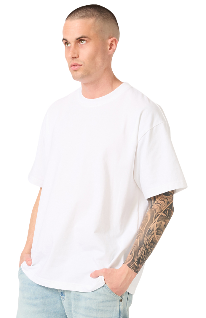 Royal Apparel 75151 Unisex Short Sleeve 7.5 oz Magnum Heavyweight Tee - White Ctn Thread