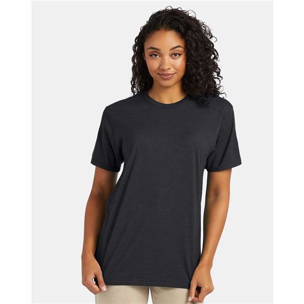 Hanes Perfect-T T-Shirt - Charcoal Heather - Hanes 4980 Hanes Charcoal Heather S