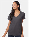 Hanes S04V Women's Perfect-T V-Neck T-Shirt