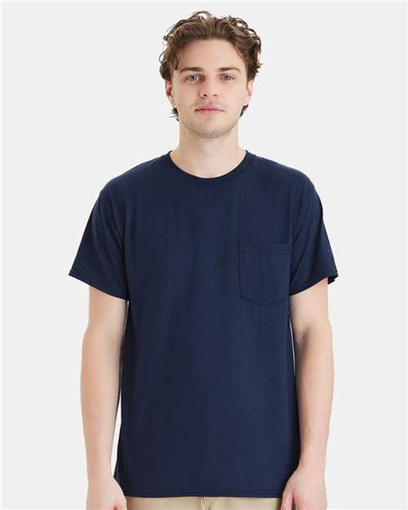 Hanes Unisex Workwear Pocket T-Shirt - Hanes W110