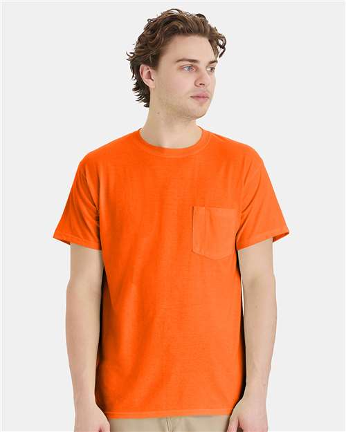 Hanes W110 Unisex Workwear Pocket T-Shirt