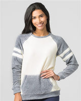 Boxercraft Women's Cozy Contrast Fleece Crewneck Pullover - Boxercraft L04