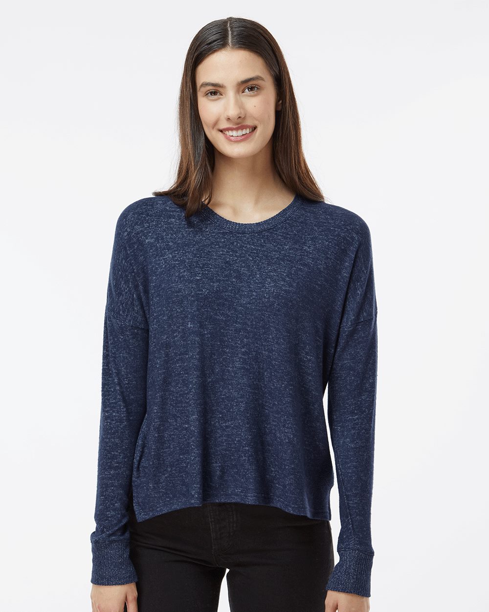 Boxercraft Women's Cuddle Fleece Boxy Crewneck Pullover - Boxercraft L06