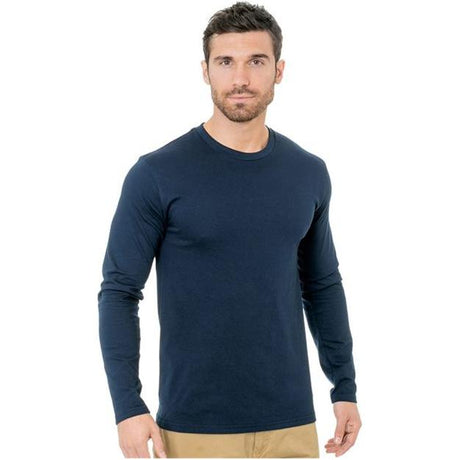 Bayside Unisex Fine Jersey Long Sleeve T-Shirt - Bayside 9550 Bayside