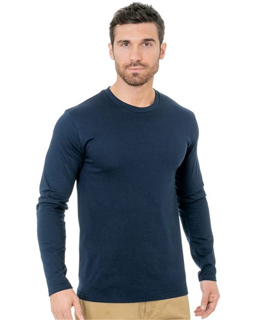 Bayside Fine Jersey Long Sleeve T-Shirt - Bayside 9550 Bayside