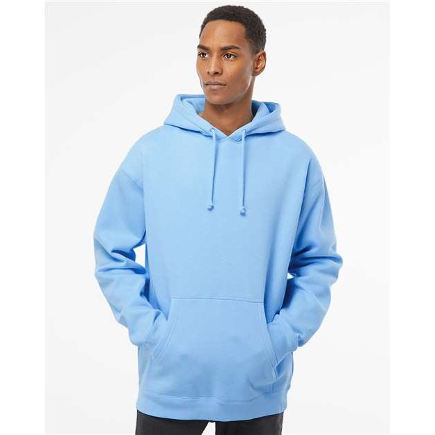 Independent Trading Co. Heavyweight Hooded Sweatshirt - Blue Aqua - Independent Trading Co. IND4000 Independent Trading Co. Blue Aqua XS