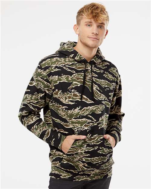 Independent Trading Co. Heavyweight Hooded Sweatshirt - Tiger Camo - Independent Trading Co. IND4000 Independent Trading Co.