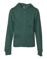 Independent Trading Co. Youth Midweight Full-Zip Hooded Sweatshirt - Independent Trading Co. SS4001YZ