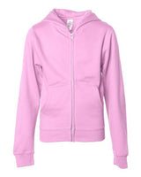 Independent Trading Co. Youth Midweight Full-Zip Hooded Sweatshirt - Independent Trading Co. SS4001YZ