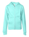 Independent Trading Co. Youth Midweight Full-Zip Hooded Sweatshirt - Independent Trading Co. SS4001YZ