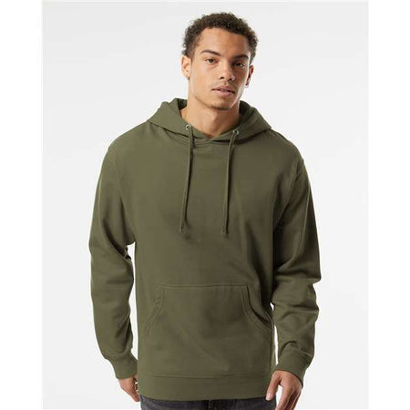 Independent Trading Co. Midweight Hooded Sweatshirt - Army - Independent Trading Co. SS4500 Independent Trading Co. Army XS