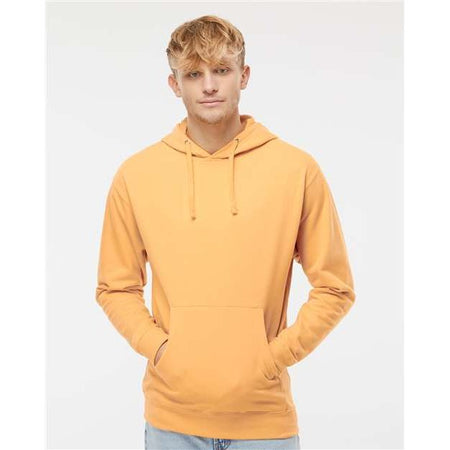 Independent Trading Co. Midweight Hooded Sweatshirt - Peach - Independent Trading Co. SS4500 Independent Trading Co. Peach XS