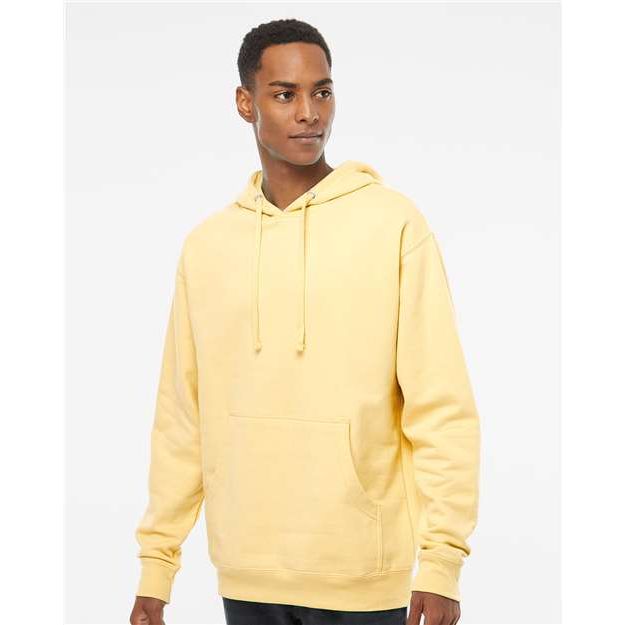 Independent Trading Co. Midweight Hooded Sweatshirt - Light Yellow - Independent Trading Co. SS4500 Independent Trading Co. Light Yellow XS