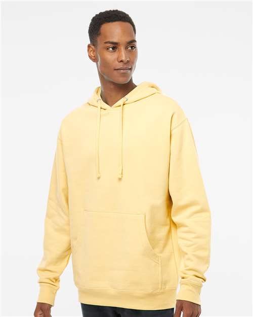 Independent Trading Co. Midweight Hooded Sweatshirt - Light Yellow - Independent Trading Co. SS4500 Independent Trading Co.