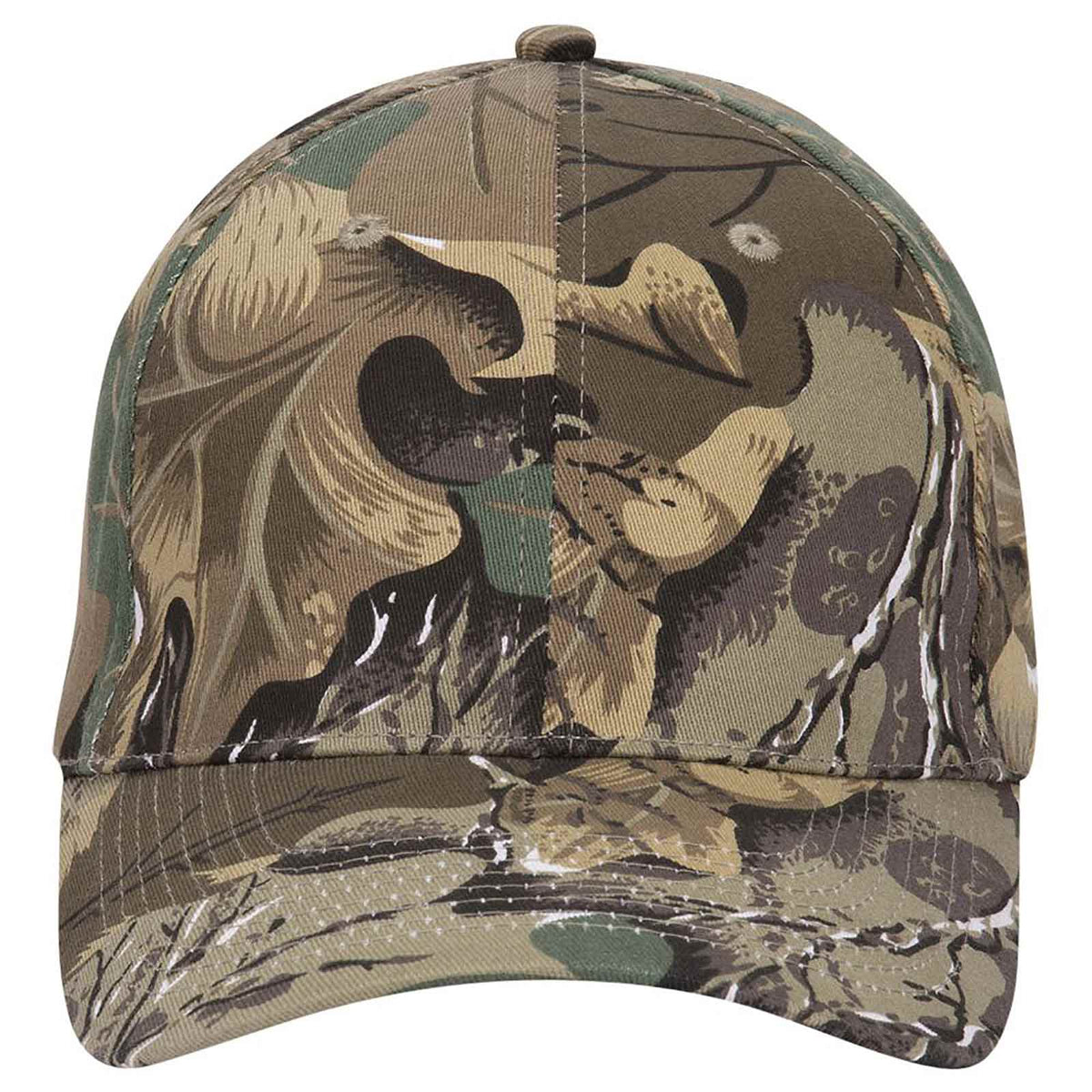 OTTO CAP "OTTO FLEX" Camouflage 6 Panel Low Profile Baseball Cap OTTO 77-379 Otto Cap