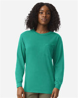 Comfort Colors 4410 Unisex Garment-Dyed Heavyweight Long Sleeve Pocket T-Shirt