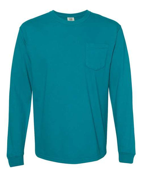 Comfort Colors Unisex Garment-Dyed Heavyweight Long Sleeve Pocket T-Shirt - Comfort Colors 4410