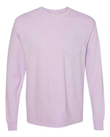Comfort Colors Unisex Garment-Dyed Heavyweight Long Sleeve Pocket T-Shirt - Comfort Colors 4410