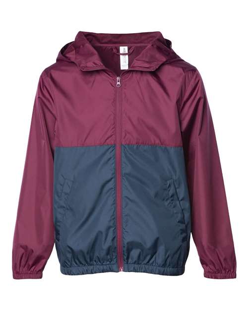Independent Trading Co. EXP24YWZ Youth Lightweight Windbreaker Full-Zip Jacket | Wholesale Youth Jacket