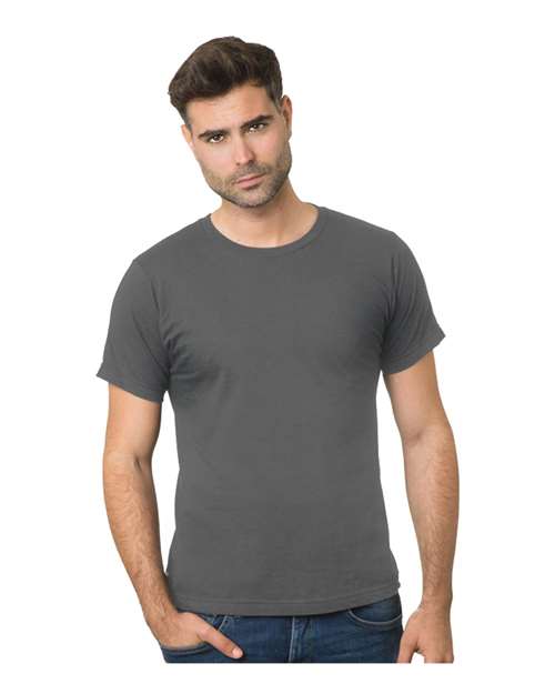 Bayside Fine Jersey T-Shirt - Charcoal - Bayside 9500 Bayside Charcoal XS