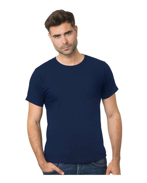 Bayside Fine Jersey T-Shirt - Navy - Bayside 9500 Bayside Navy XS