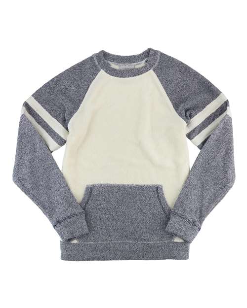 Boxercraft Women's Cozy Contrast Fleece Crewneck Pullover - Boxercraft L04