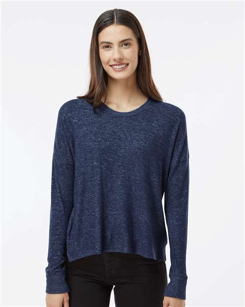 Boxercraft Women's Cuddle Fleece Boxy Crewneck Pullover - Boxercraft L06