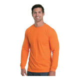 Bayside Unisex USA-Made Performance Long Sleeve T-Shirt - Bayside 5360 Bayside Bright Orange S