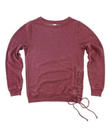 Boxercraft Women’s Enzyme-Washed Rally Crewneck Sweatshirt - Boxercraft V03