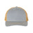 Richardson Five-Panel Trucker Cap - Richardson 112FP Richardson Heather Grey/ Amber Gold Adjustable