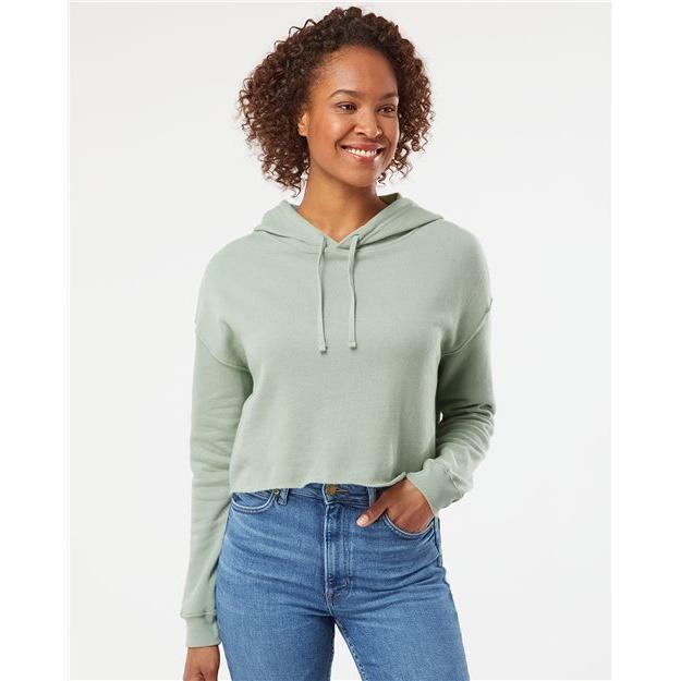 Independent Trading Co. Women’s Lightweight Crop Hooded Sweatshirt - Independent Trading Co. AFX64CRP Independent Trading Co.