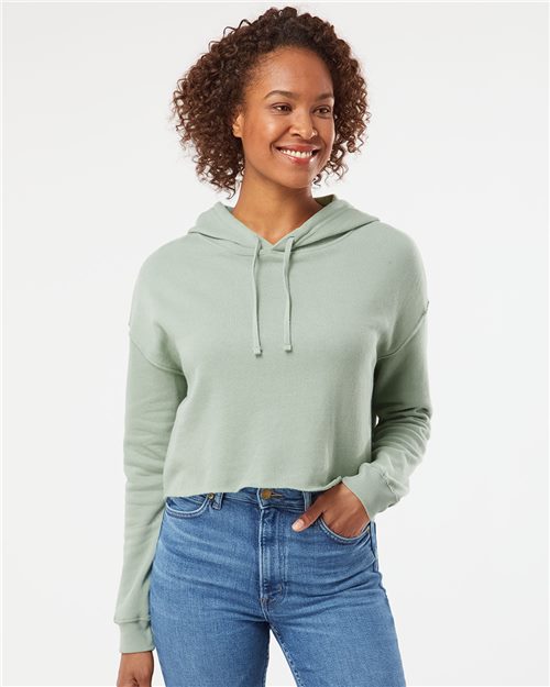 Independent Trading Co. Women’s Lightweight Crop Hooded Sweatshirt - Independent Trading Co. AFX64CRP