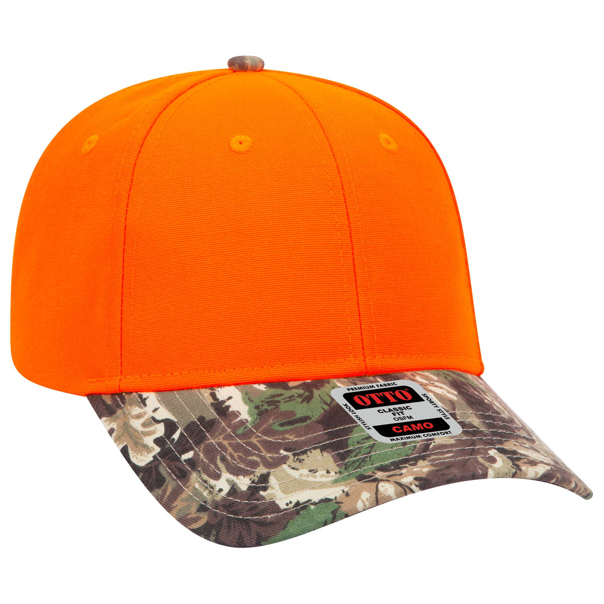 OTTO CAP® Camouflage 6 Panel Low Profile Baseball Cap OTTO 78-353
