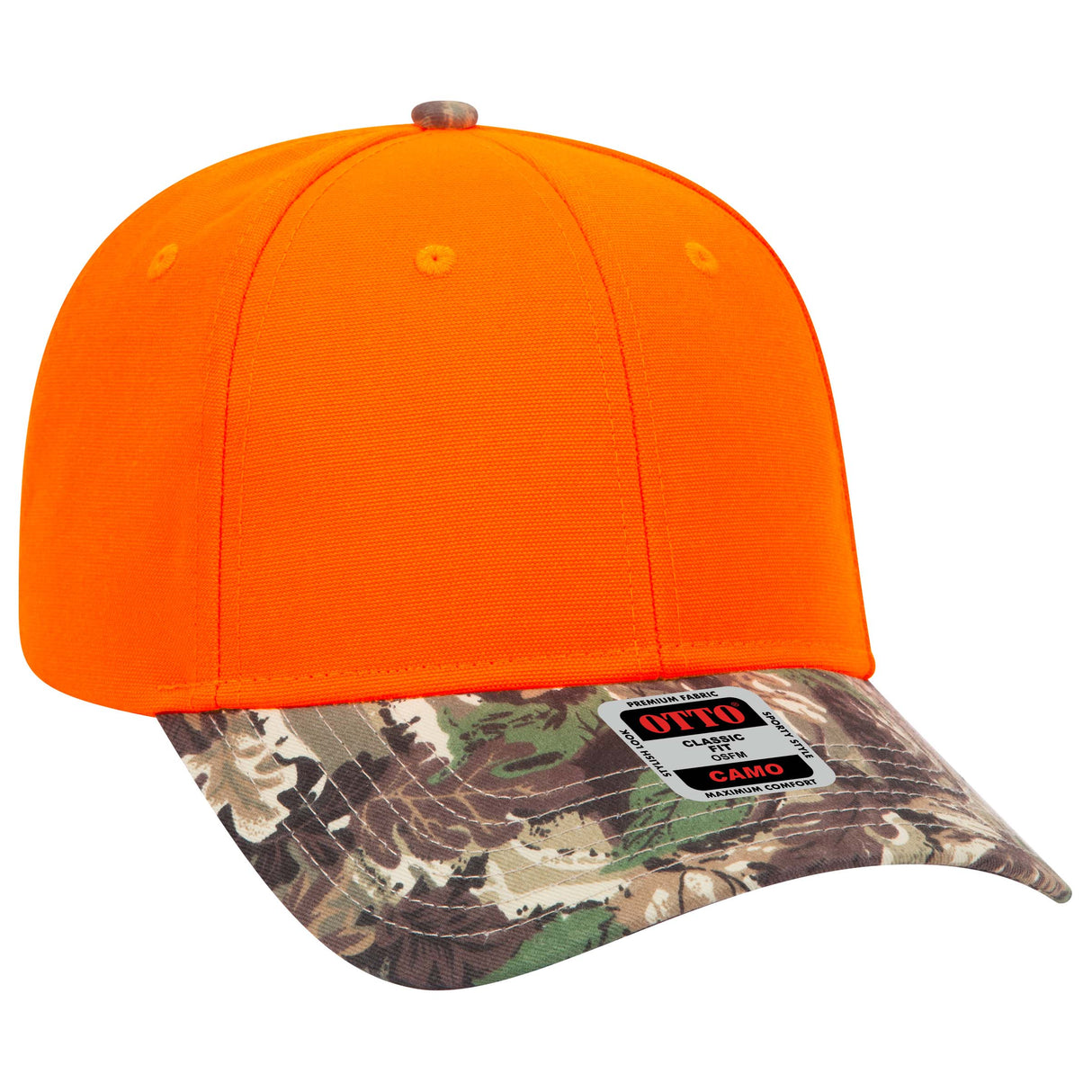 OTTO CAP® Camouflage 6 Panel Low Profile Baseball Cap OTTO 78-353