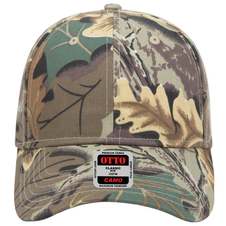 OTTO CAP Camouflage 6 Panel Low Profile Baseball Cap OTTO 78-353 Otto Cap 320734 - Kha/Brn/Lt.Ol.Grn OSFM - Adult