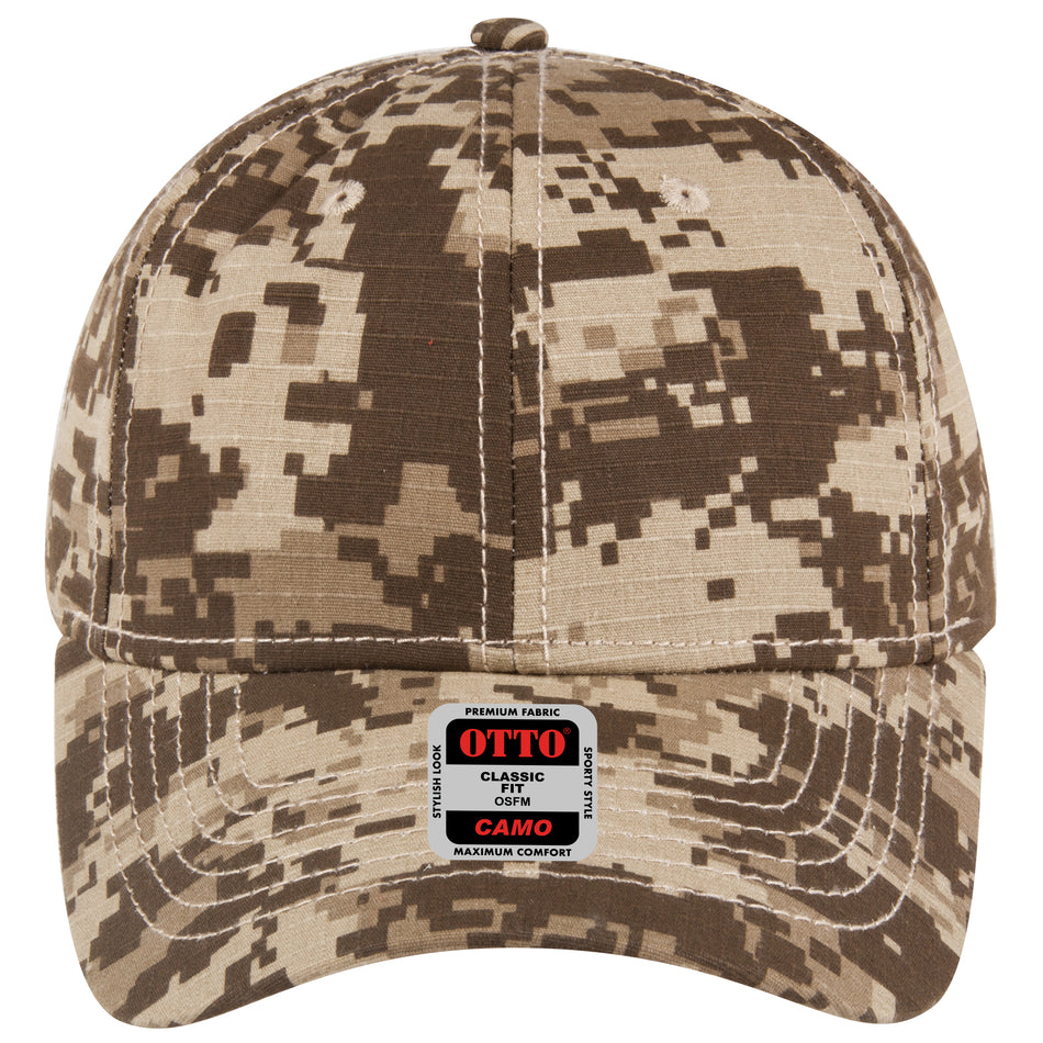 OTTO CAP Camouflage 6 Panel Low Profile Baseball Cap OTTO 78-353 Otto Cap 324653A - Kha/D.Ol.Grn/D.Kha OSFM - Adult