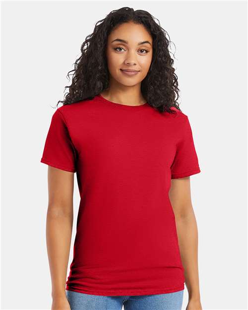 Hanes Essential-T T-Shirt - Athletic Red - Hanes 5280 Hanes Athletic Red S