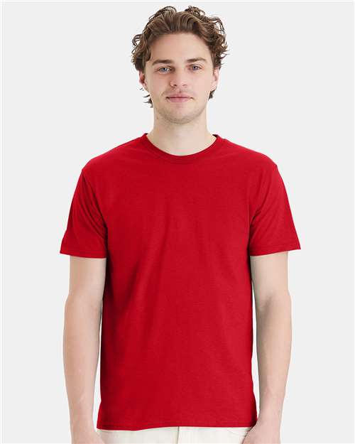 Hanes Perfect-T T-Shirt - Athletic Red - Hanes 4980 Hanes Athletic Red S